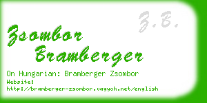 zsombor bramberger business card